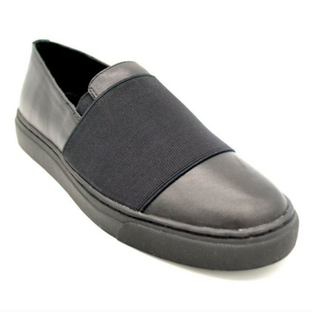 Lori Goldstein Black Slip-On Elastic Band Loafers Sz 5 LWT